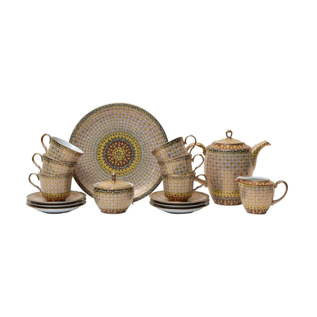 Intricate Tea Set - Porcelain