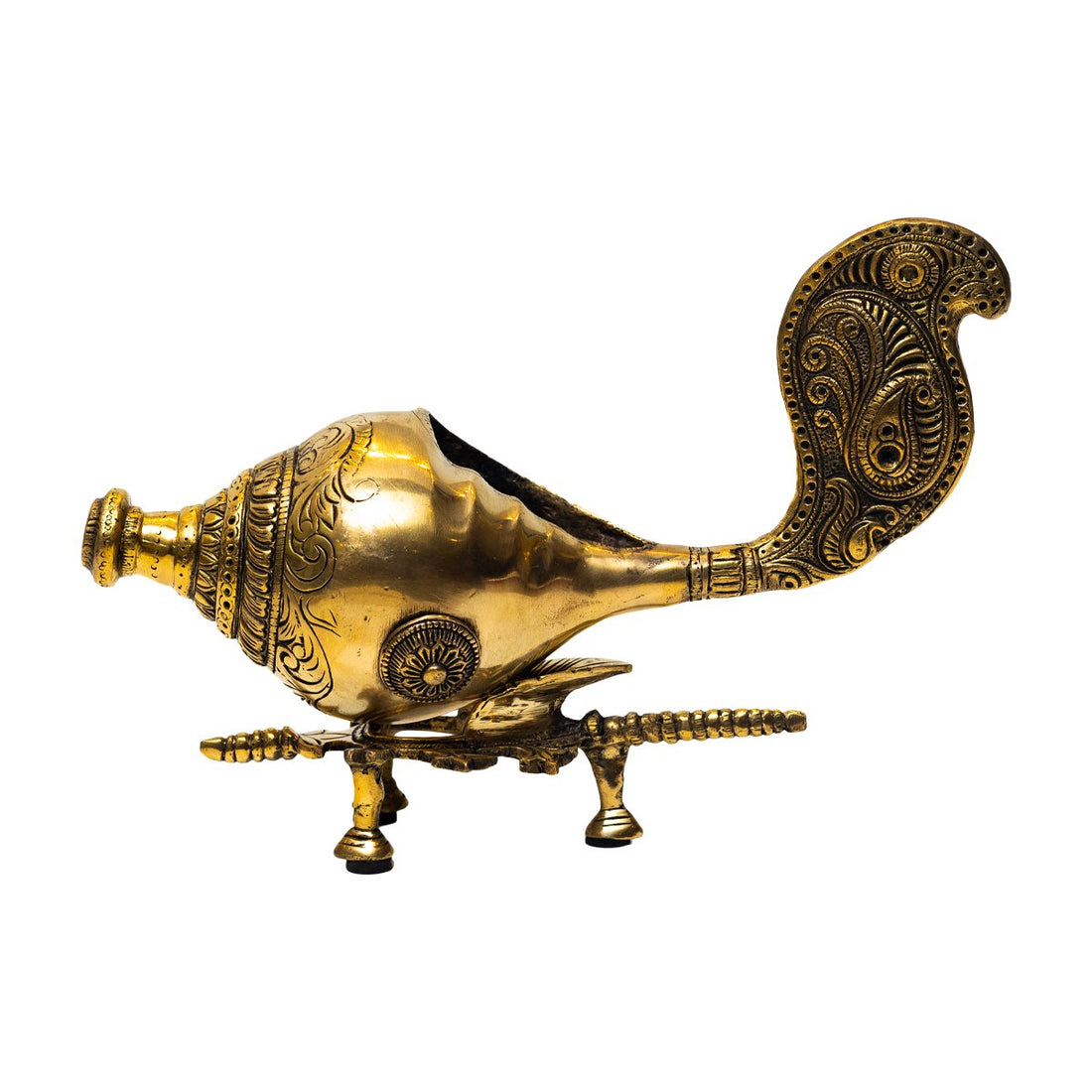 Sankh On Stand - Brass
