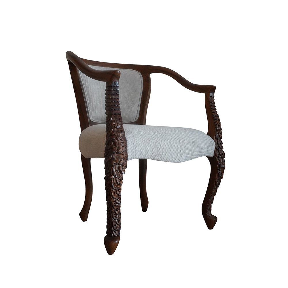 Peacock Inspired Chair - Teak Wood