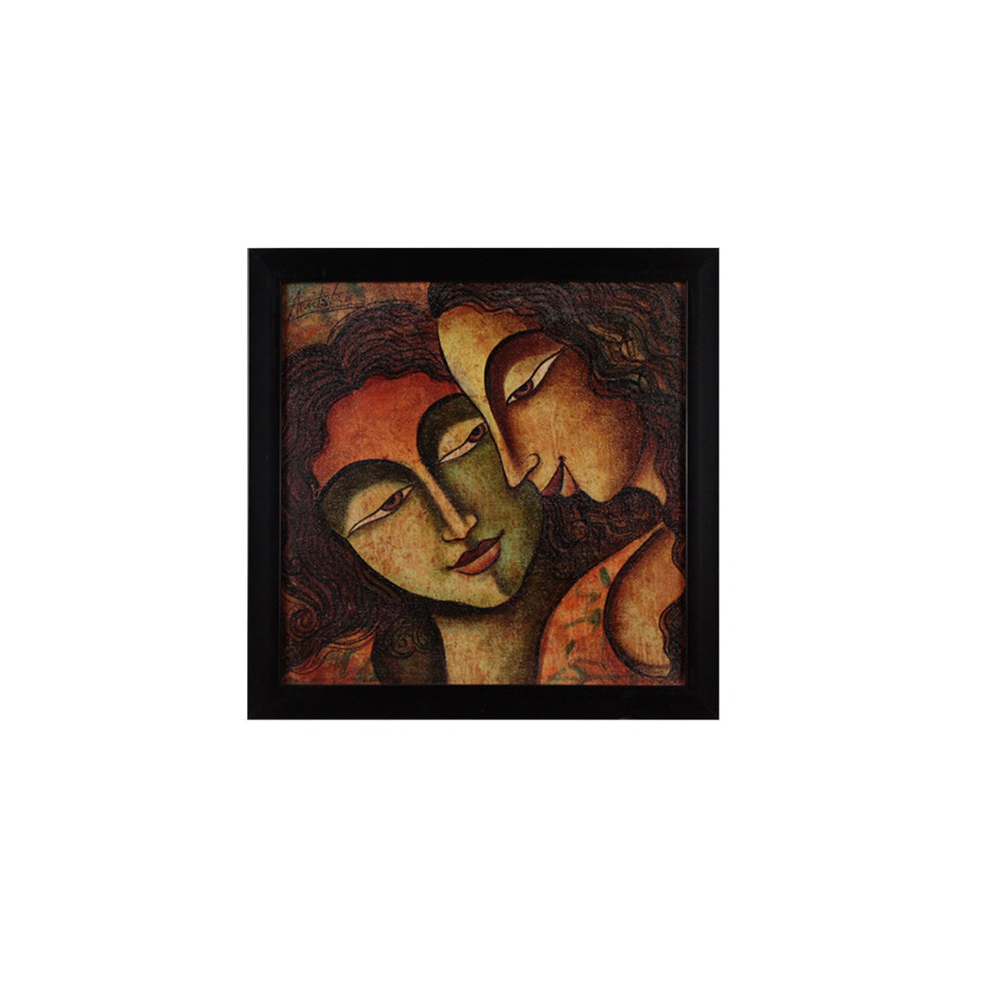 Smitten Painting By Amitava De Sarkar - Acrylic on canvas