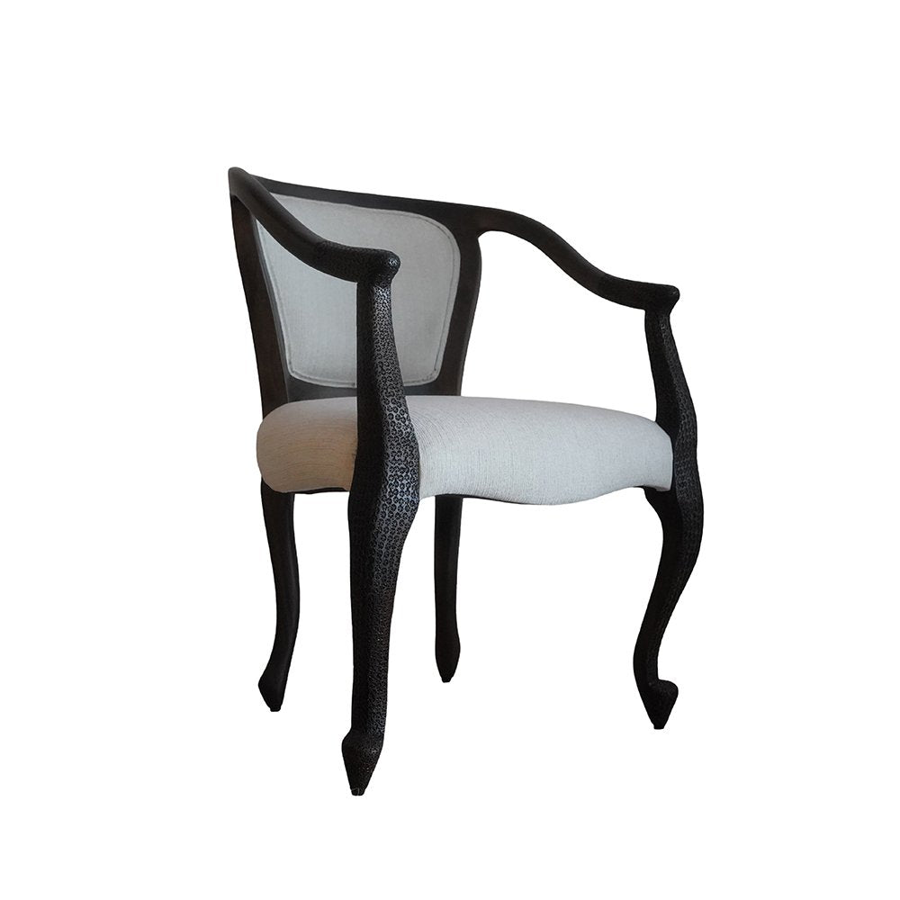 Chiselled Pattern Chair - Teak Wood