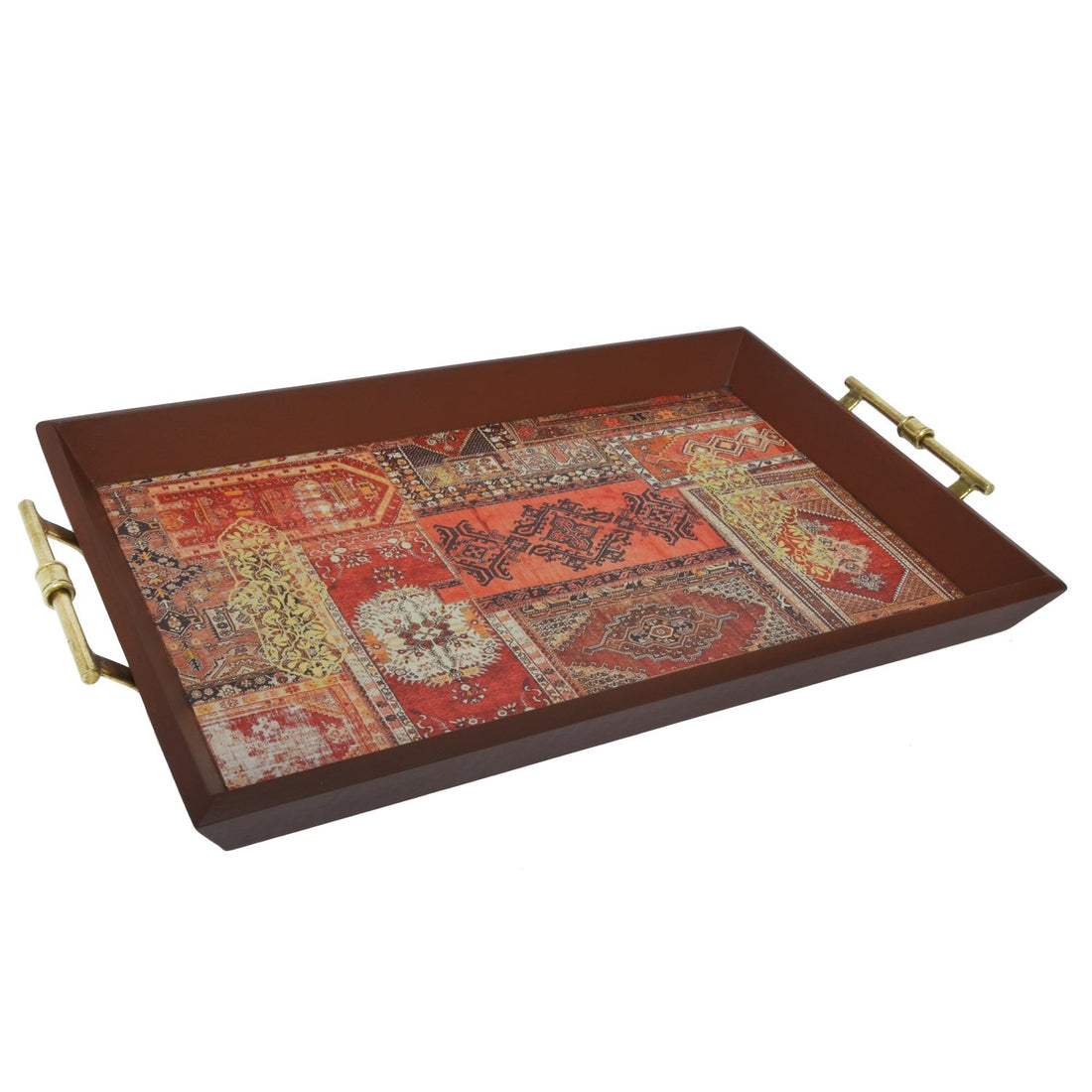Serapi Collage Tray - Large in Wood