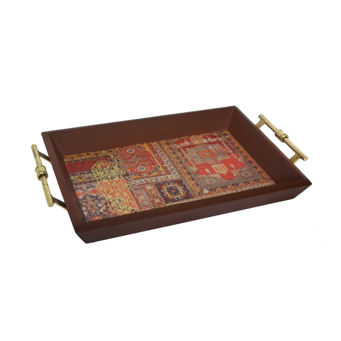 Serapi Collage Tray - Small in Wood