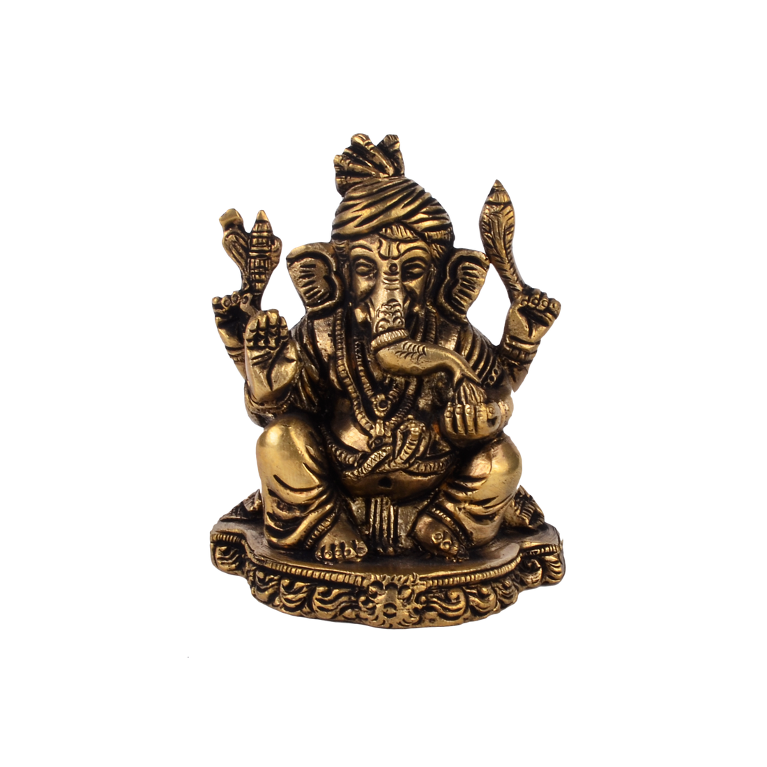 Pagdi Vinayaka Ganesh Idol - Brass