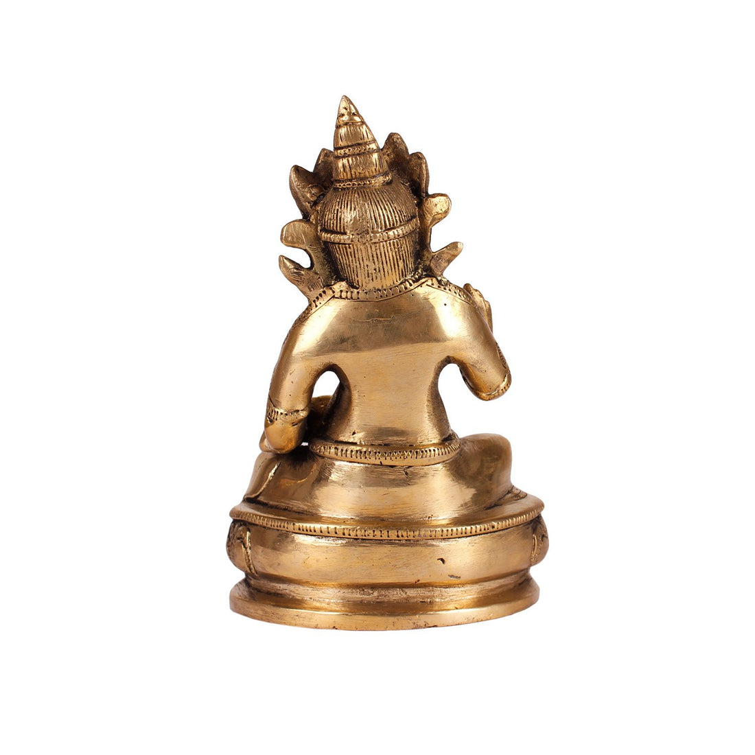 Seated Kuber - Large in Brass