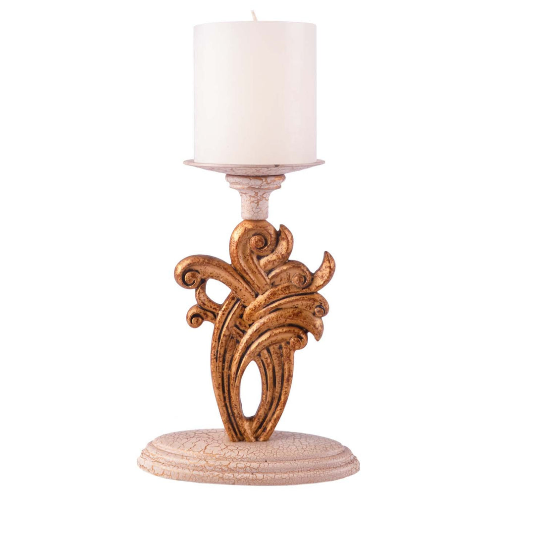 Savona Candle Stand - Gold in Metal