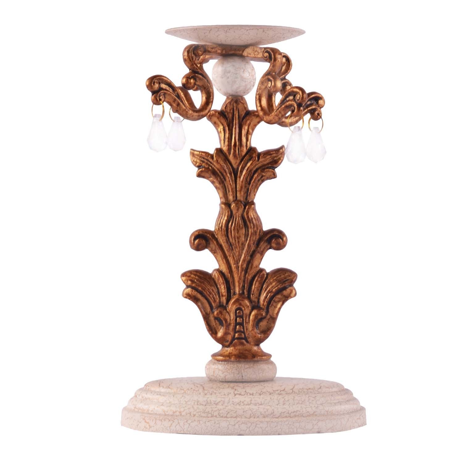 Blossom Candle Stand - Gold in Metal