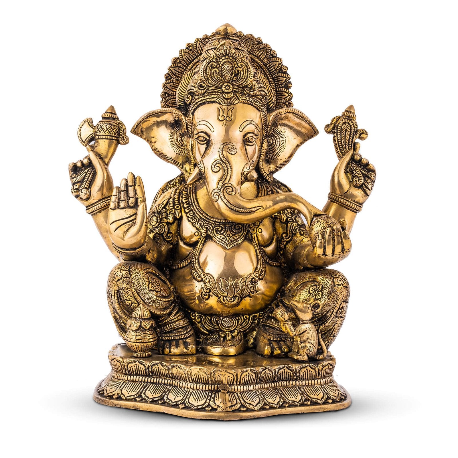 Vinayaka Ganesh Idol - Large in Brass