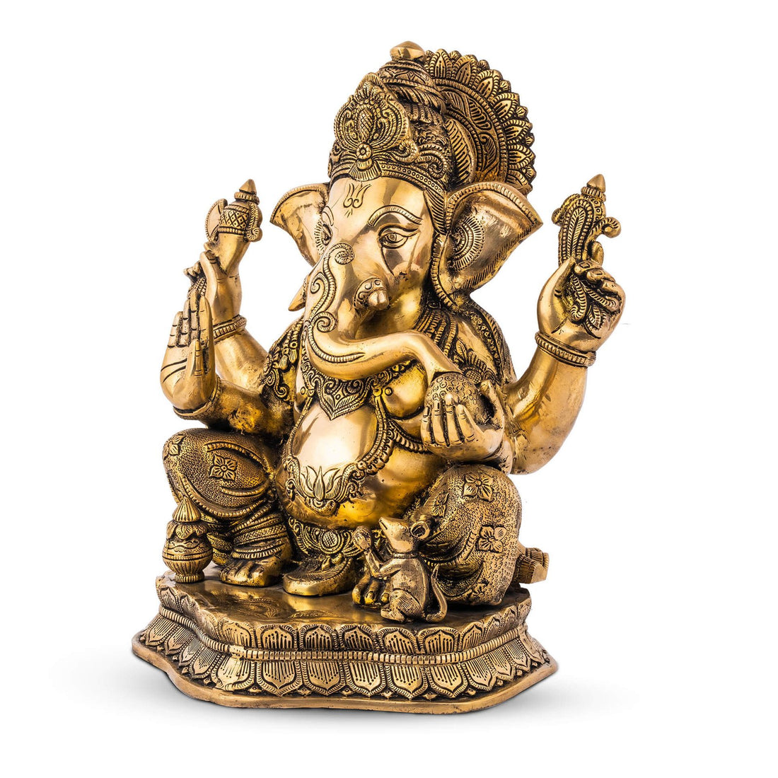 Vinayaka Ganesh Idol - Large in Brass
