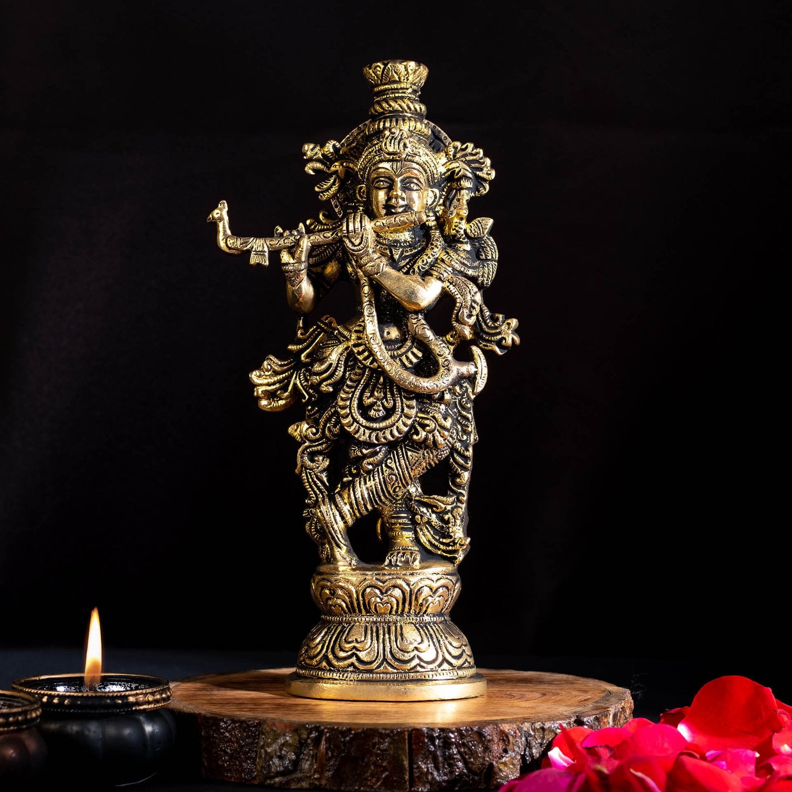 Krishna South Idol - Brass