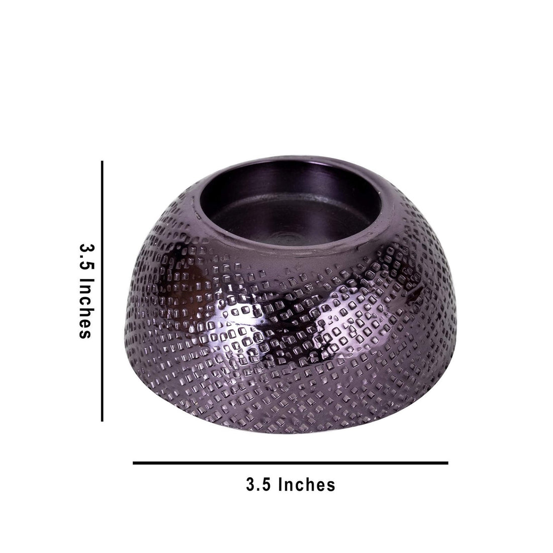 Tea Light Holder - Hammered pattern Metal