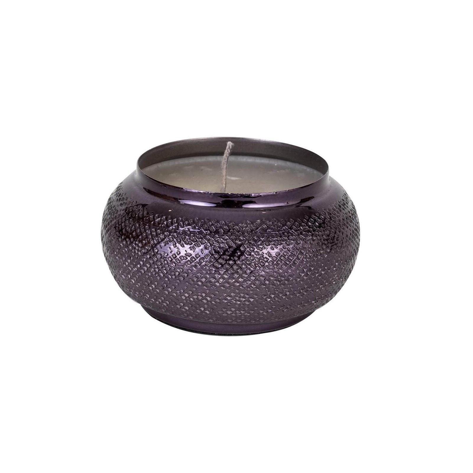 Handi Candle - Hammered pattern in Metal