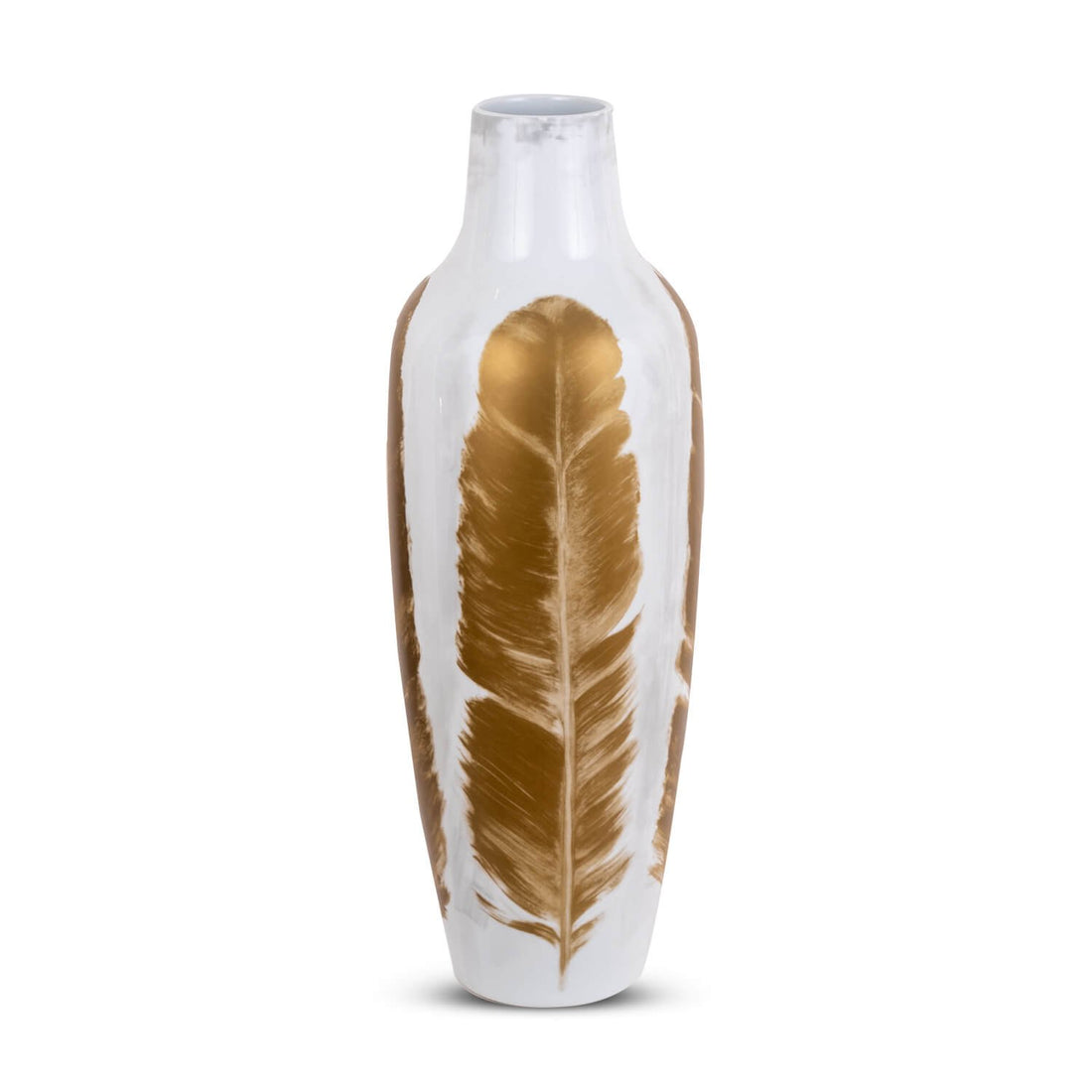 Gold Feather - Beige in Ceramic