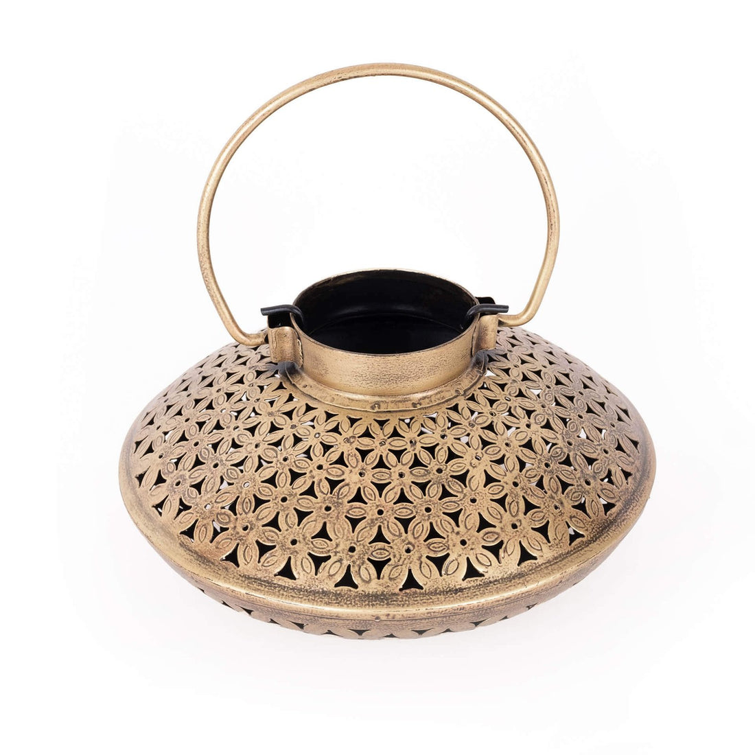 Handi style Tea Light Holder - Gold in Metal