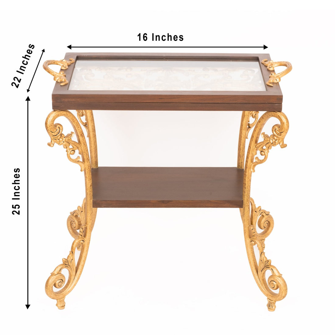 Tray top design side table - Teak Wood