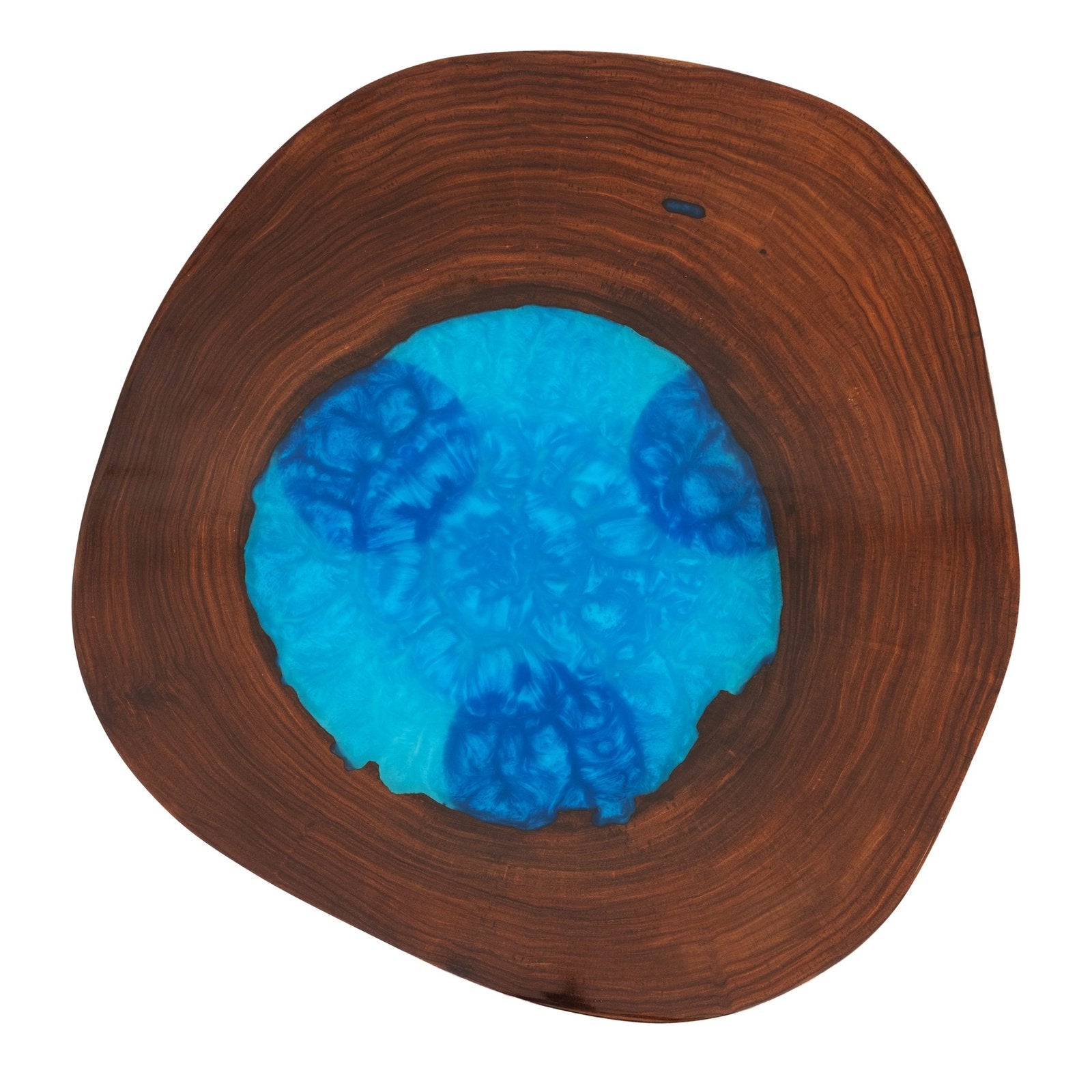 Alcoholic ink art side table