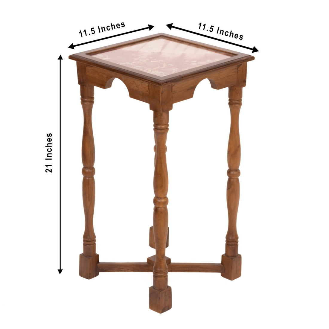 Shibori - Side Table in Teak Wood