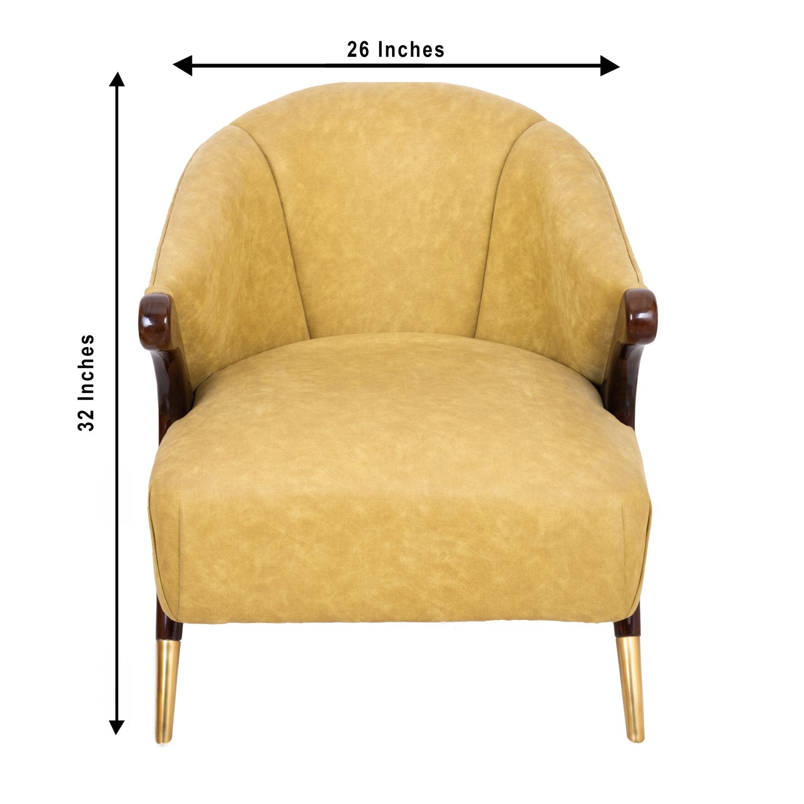 Green upholstered chair