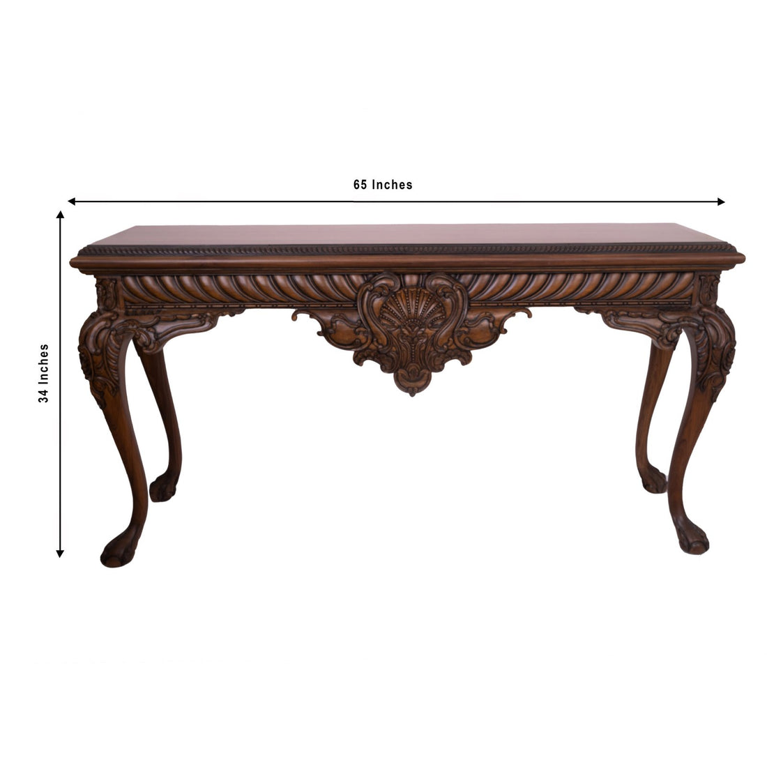 Wooden carving console - Teak Wood