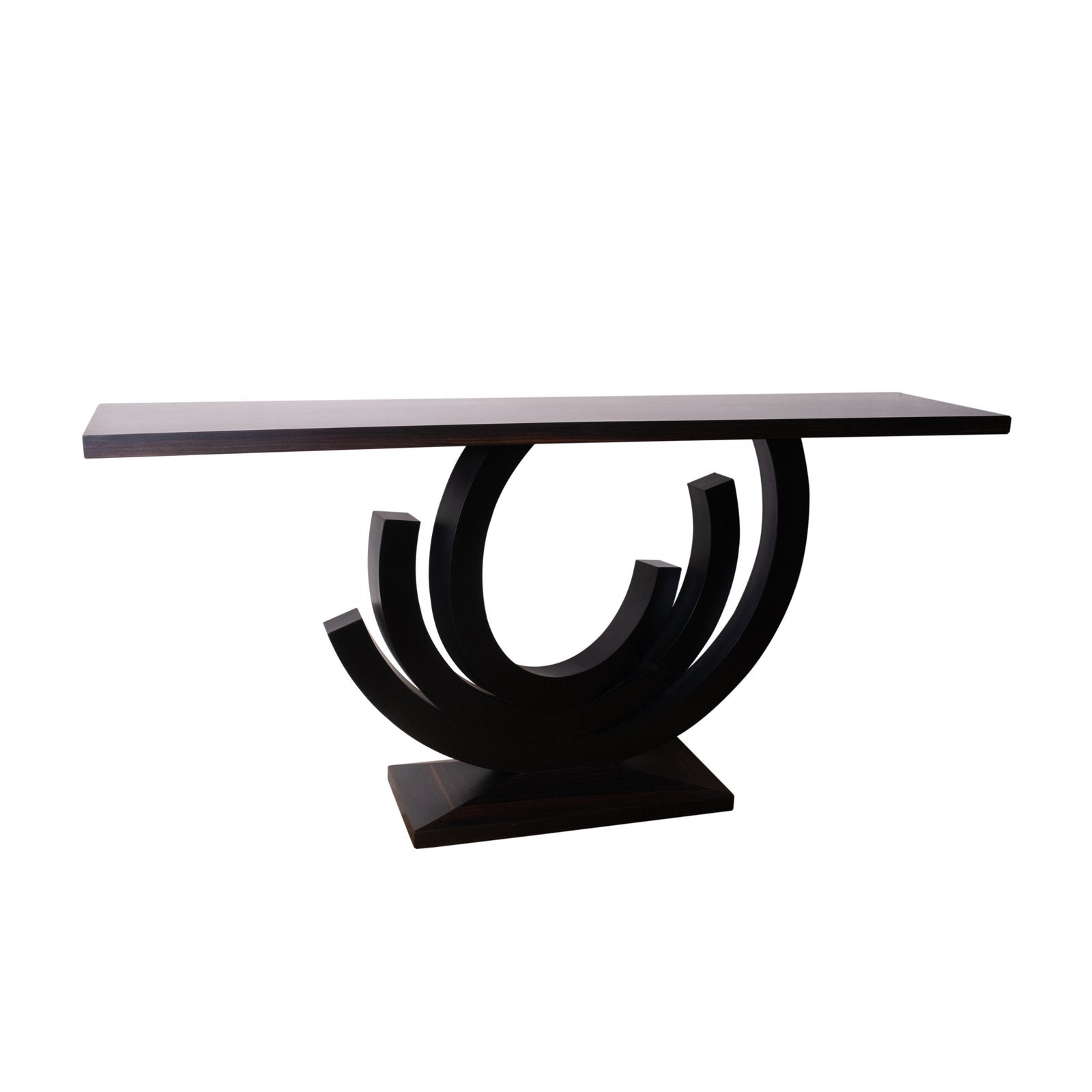 Ebony macasser console