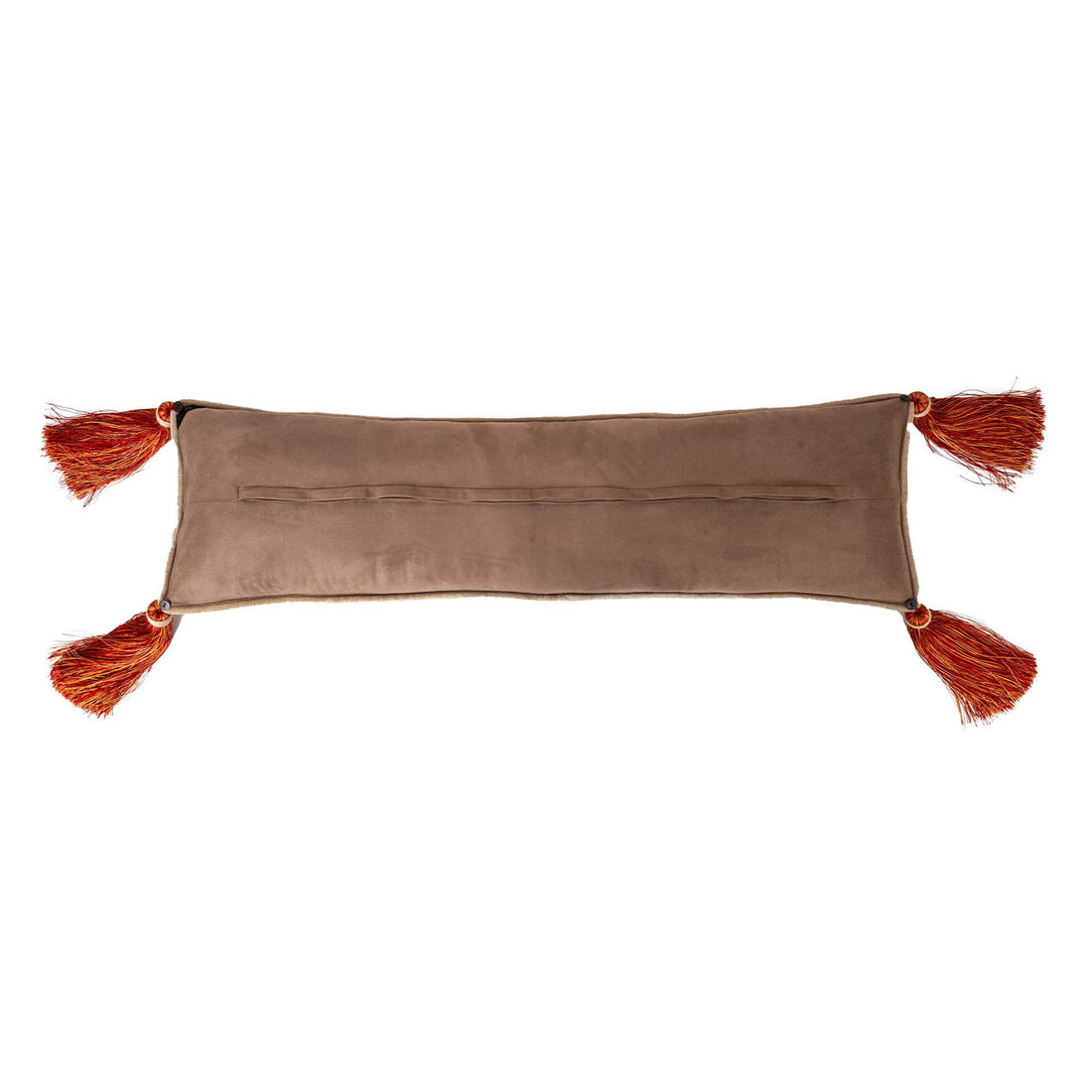 Jamawar Floral Cushion Cover - Red in Shanil 10″ x 38″