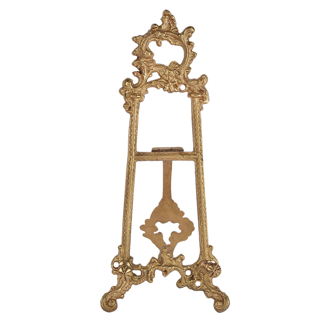 Floral Easel - Medium in Brass
