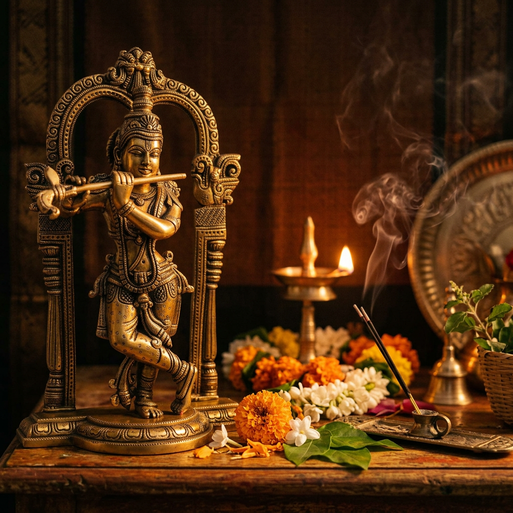Kanhiya Krishan Idol - Brass