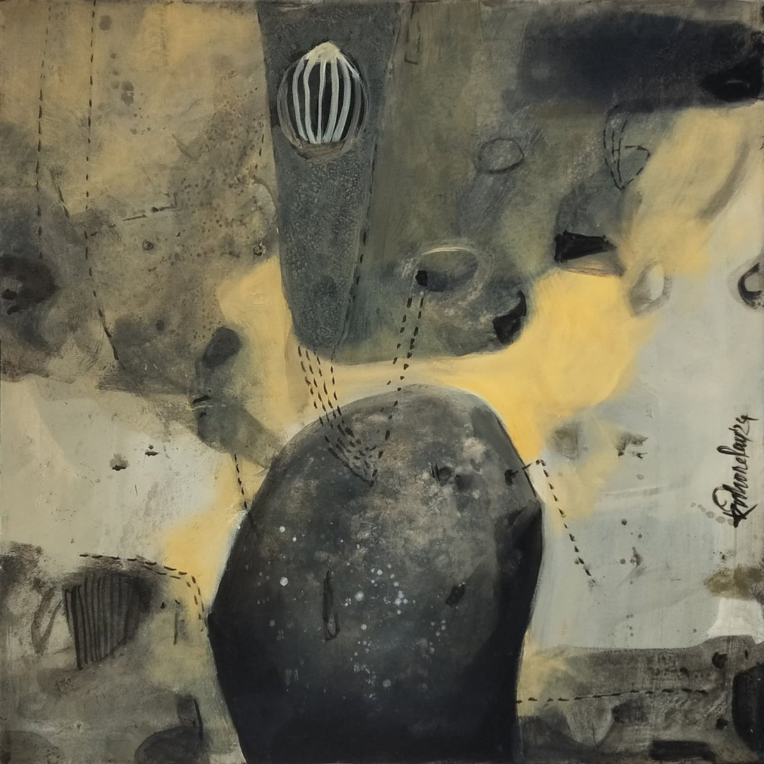 Untitled Kishore Roy - Acrylic on canvas