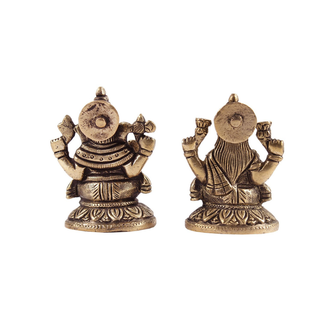 Ganesh Lakshmi - Small in Brass