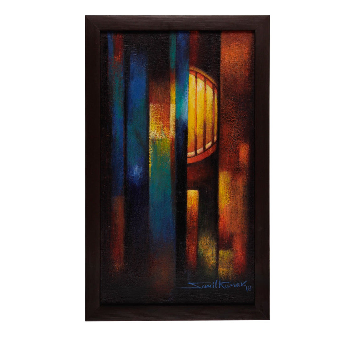 Geometry 1 By Sunil Kumar - Acrylic on canvas