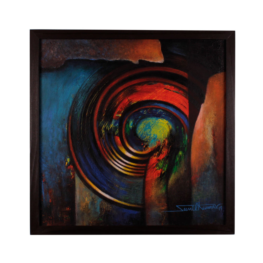 Whirl By Sunil Kumar - Acrylic on canvas