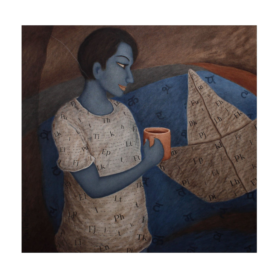 Kashti By Aalok Sharma - Acrylic on canvas