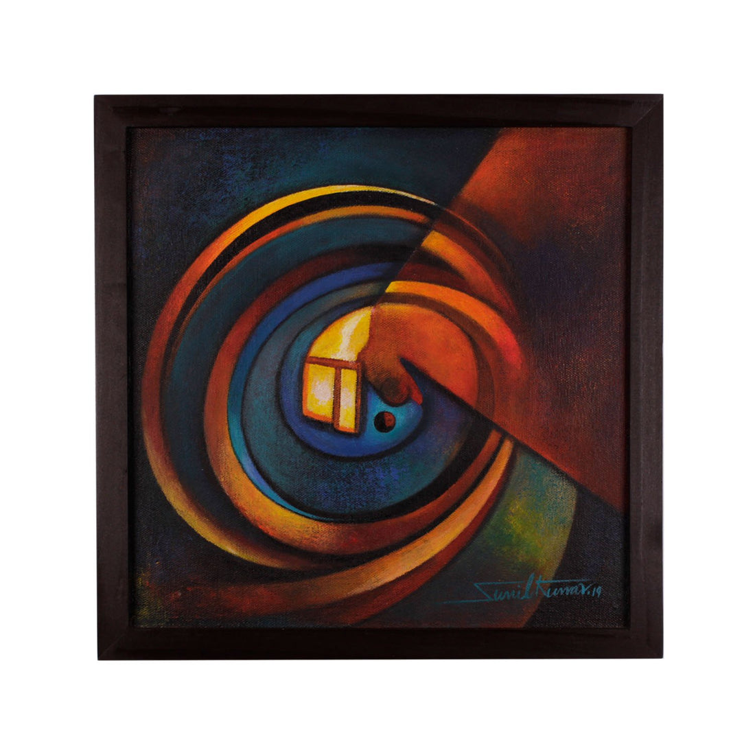 Window By Sunil Kumar - Acrylic on canvas