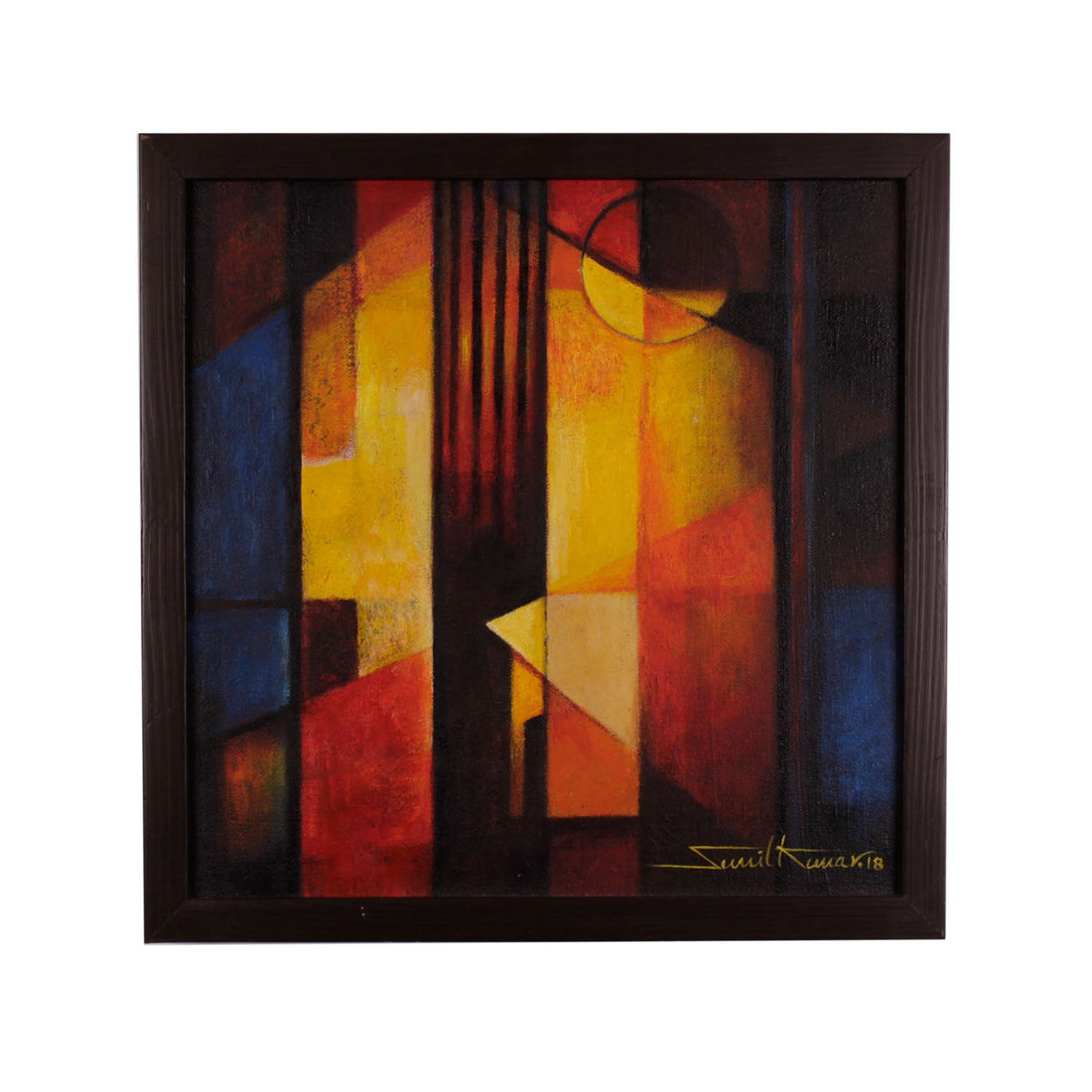 Geometry 3 By Sunil Kumar - Acrylic on canvas