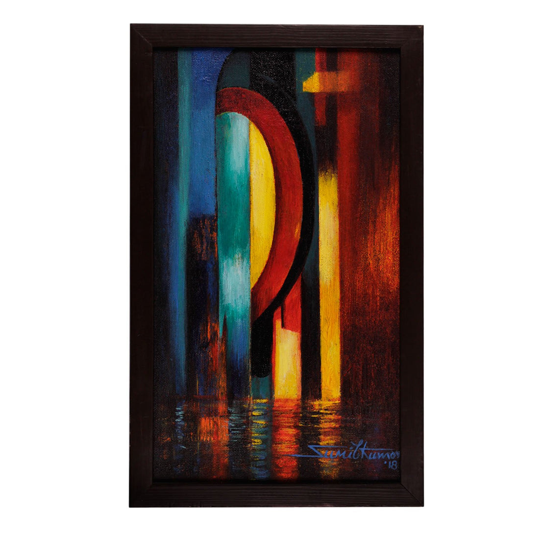 Reflection By Sunil Kumar - Acrylic on canvas