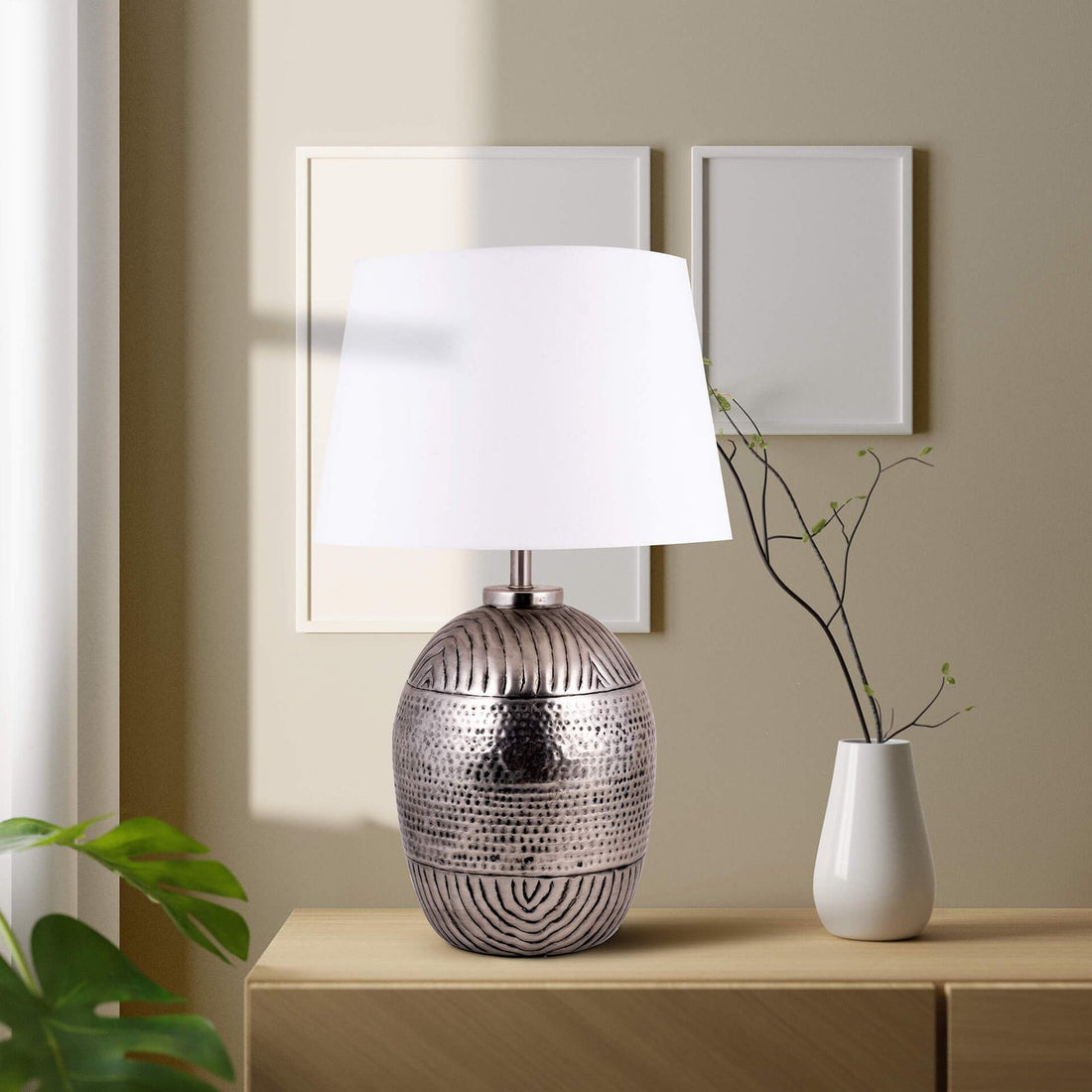 Haze Lamp - Silver in Metal