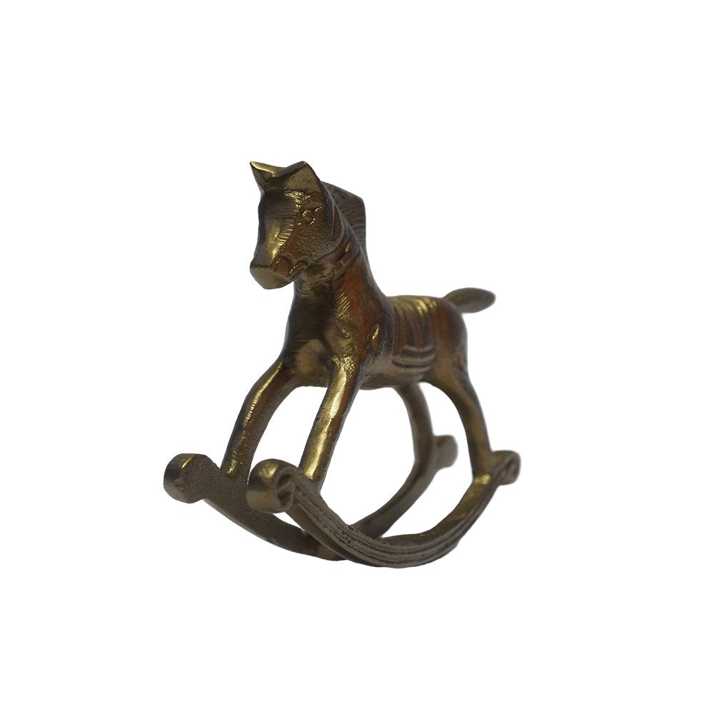 Rocking Horse - Gold in Metal