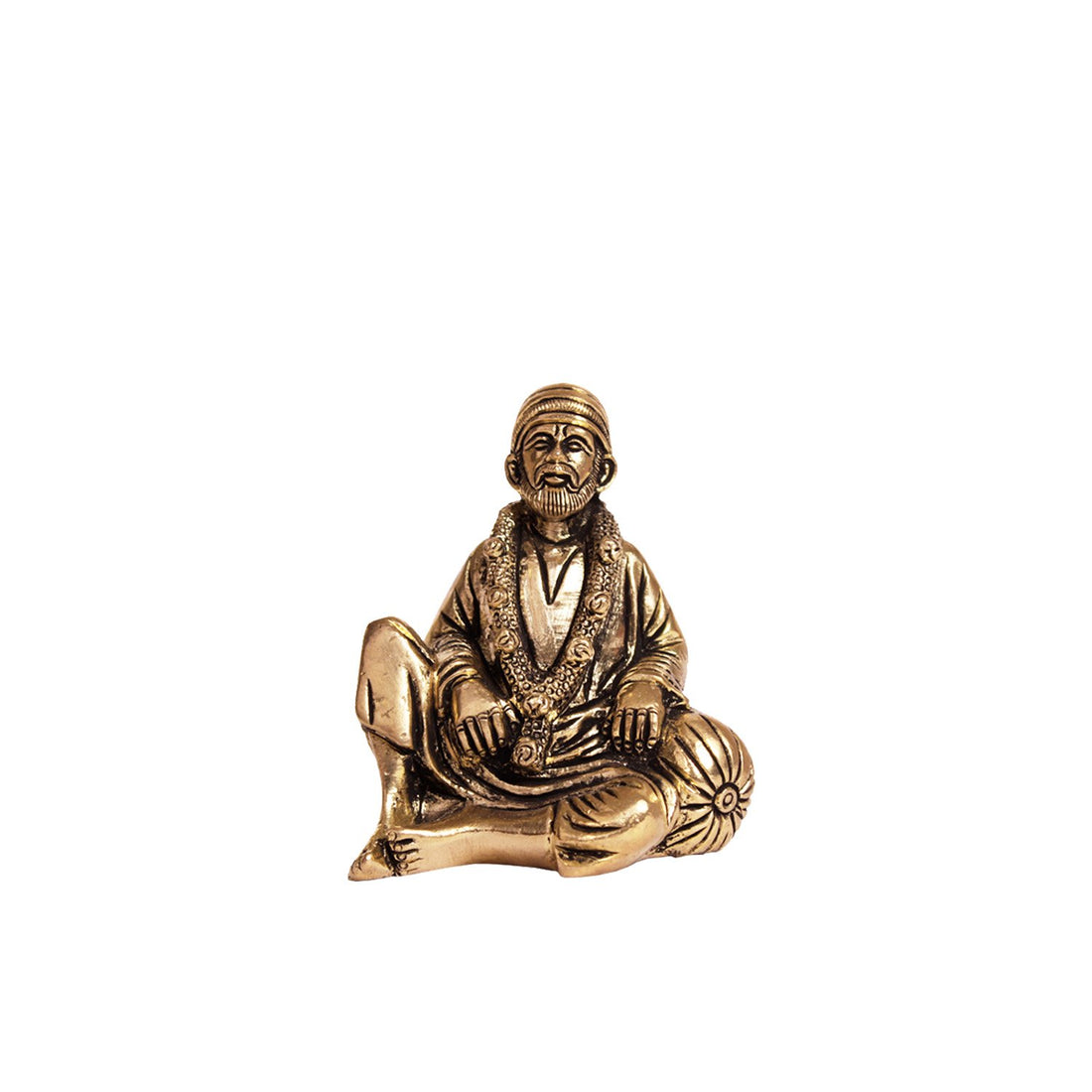 Sai Baba Sitting Idol - Brass