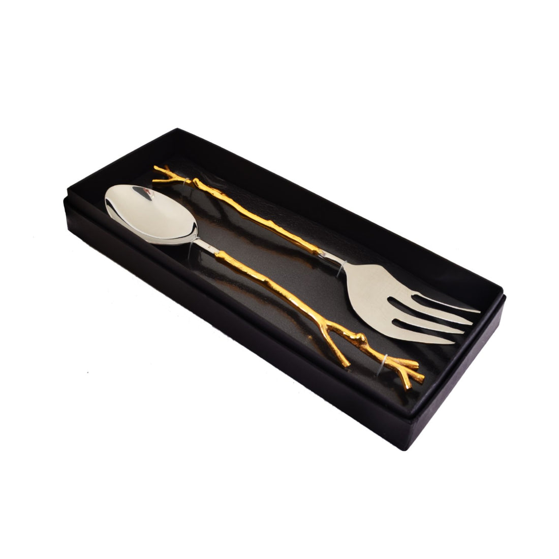 The Enchanted Forest - Salad Set Of Two in Metal