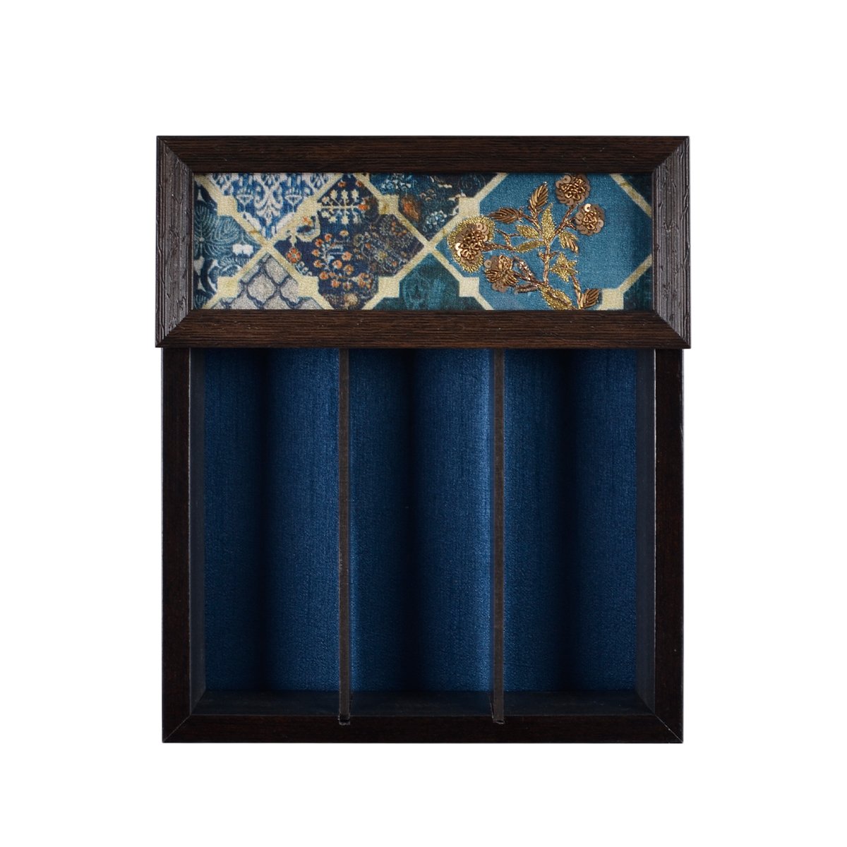 Odyssey Akar Cutlery Box Cover in Blue