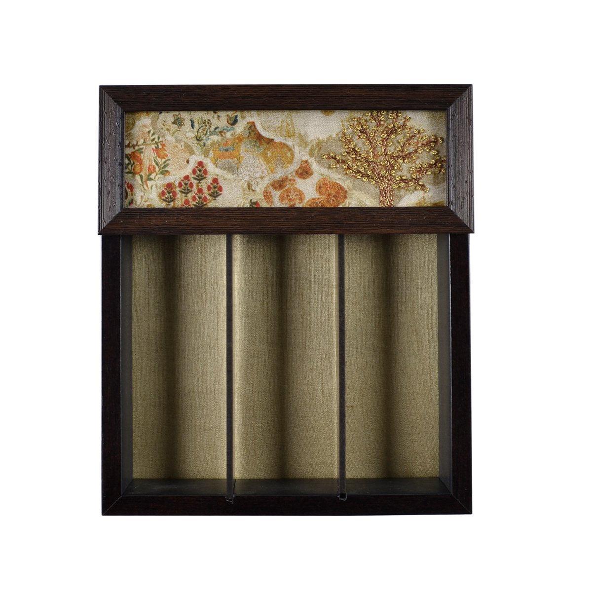 Odyssey Jharokha Cutlery Box Cover in Ivory