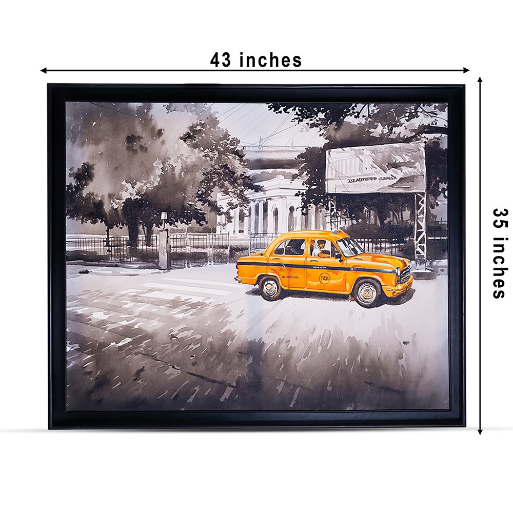 Journey Through Kolkata By Arpan Bhowmik - Acrylic on canvas