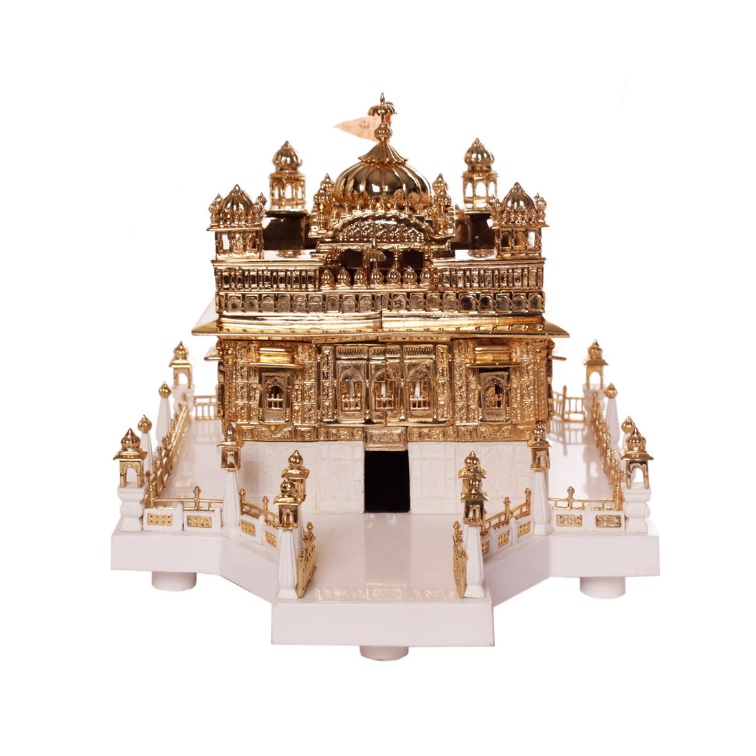 Golden Temple - White in Resin and Gold Plated