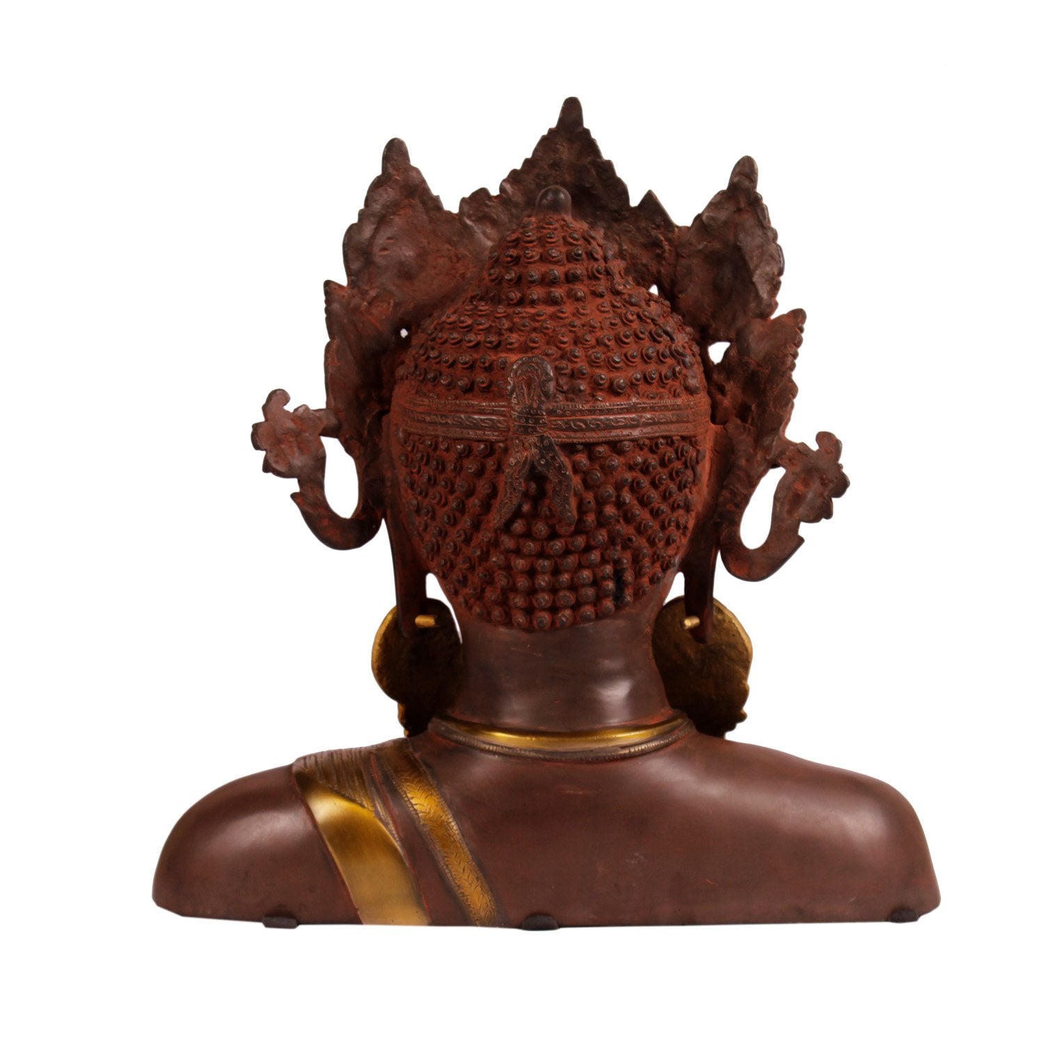 Buddha With Crown - Brass