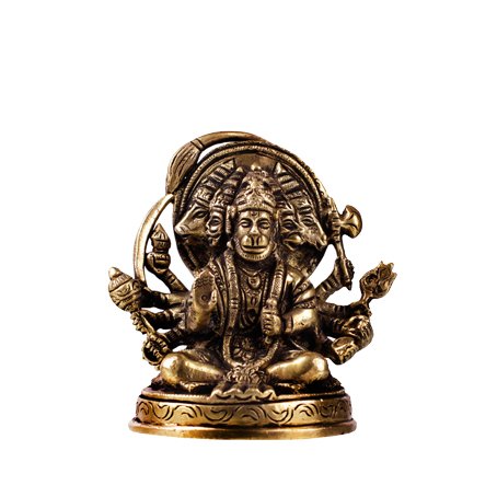 Panchmukhi Hanuman - Small in Brass