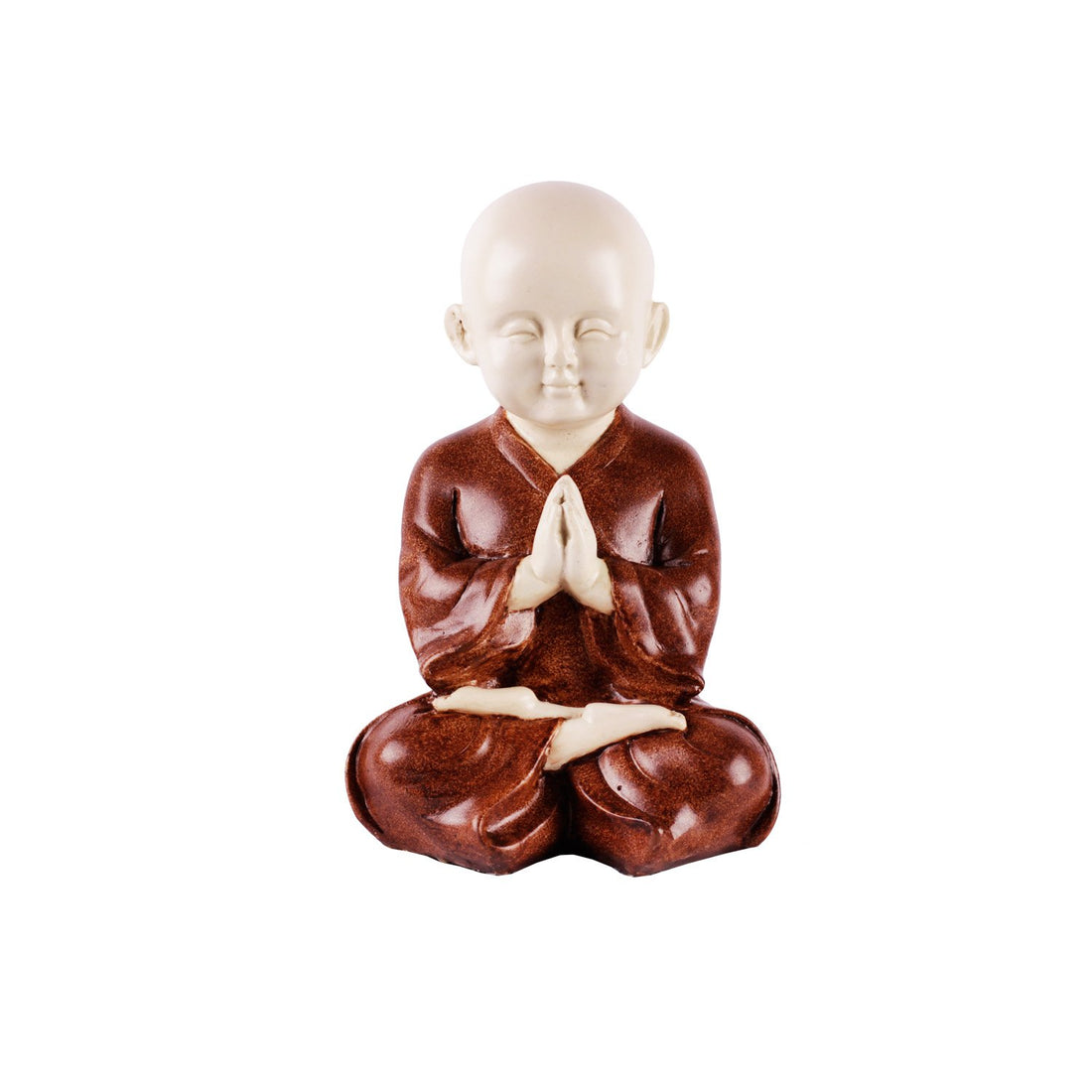 Namaste Baby Monk - Brown in Composite Marble