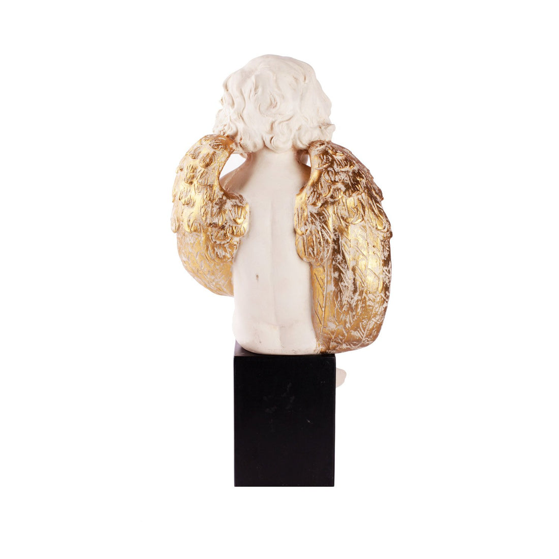 Seated Cherub - Beige in Composite Marble