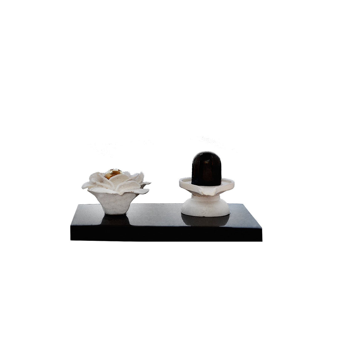 Shivling - Incense Holder in Resin and Gold Plated