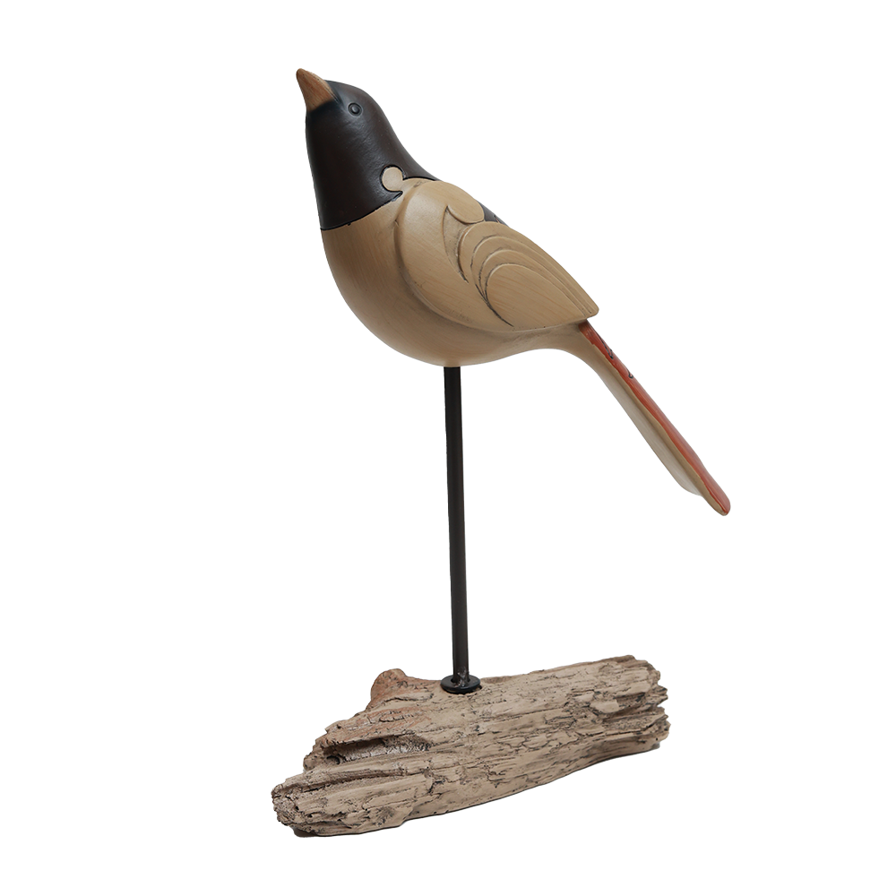 Poised Bird - Wood