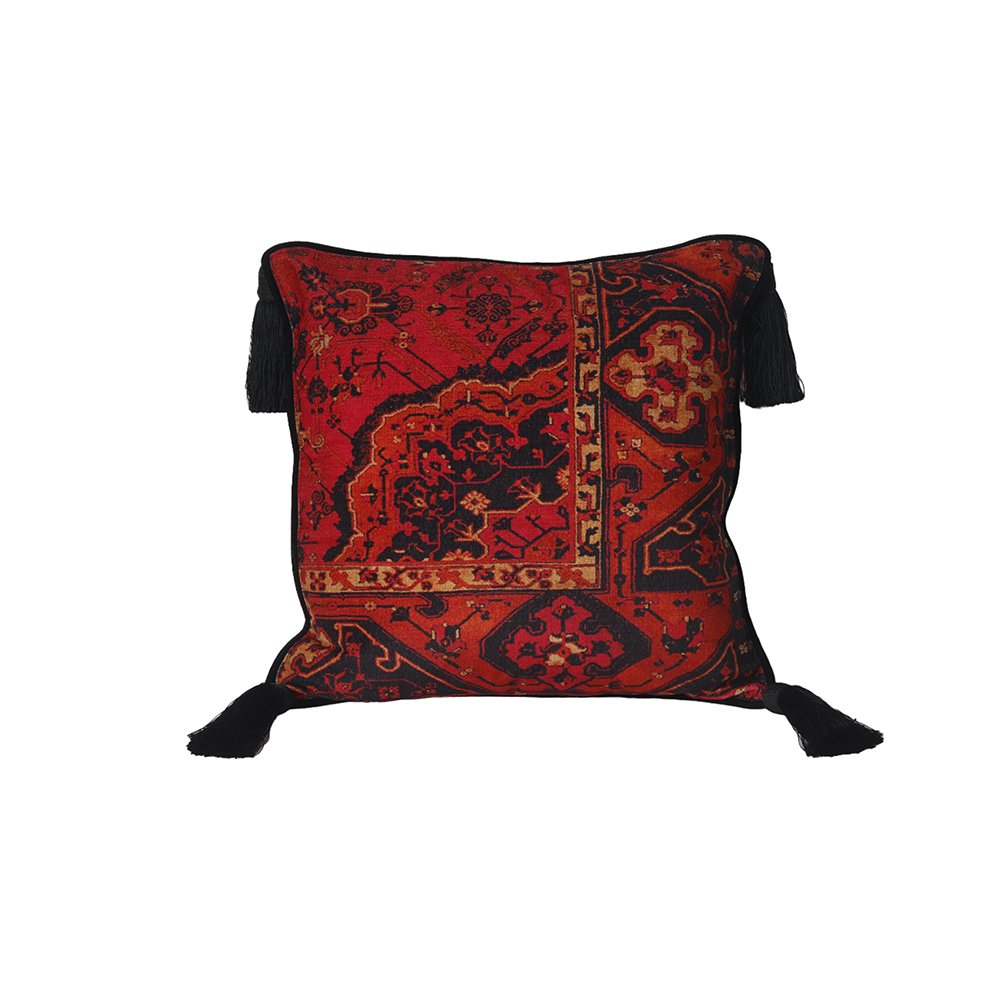 Kilim Floor Cushion Cover - Red in Shanil 36&